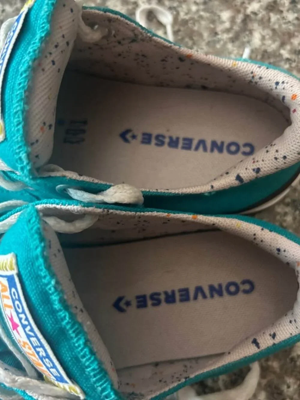 Converse Chuck Taylor All Star Teal Low Top Sneakers Kids size 2